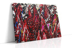 Crimson Eruption Symphony - Abstract Art, Modern Wall Art, Contemporary Canvas Art