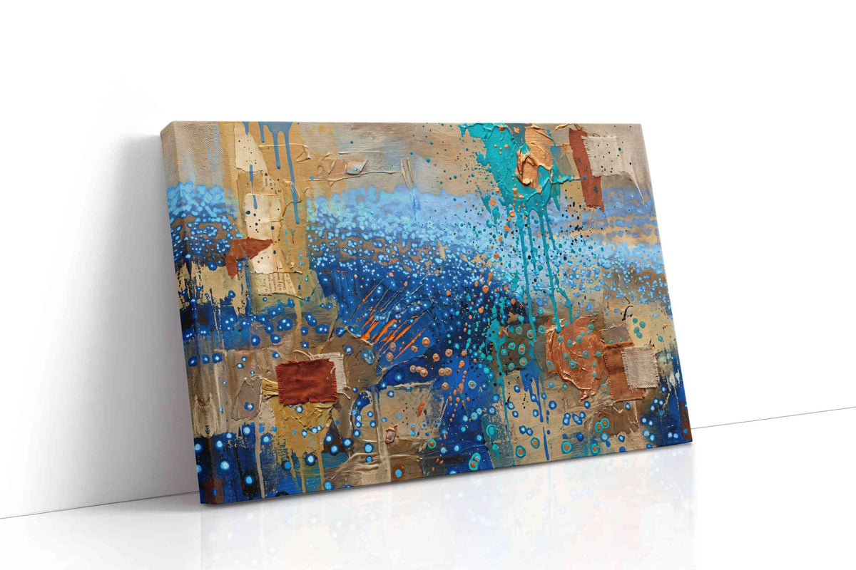 Ebb and Flow of Liquid Dreams abstract canvas print gallery-wrapped landscape canvas studio shot
