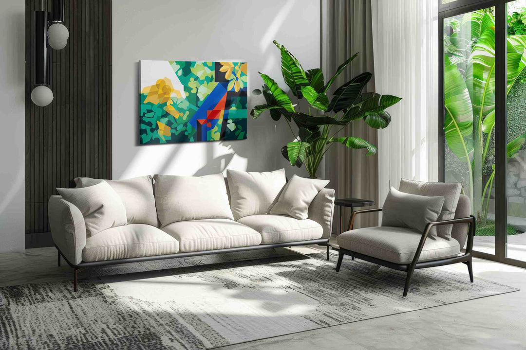 Ethereal Geometric Reverie - Abstract Art, Modern Wall Art, Contemporary Canvas Art