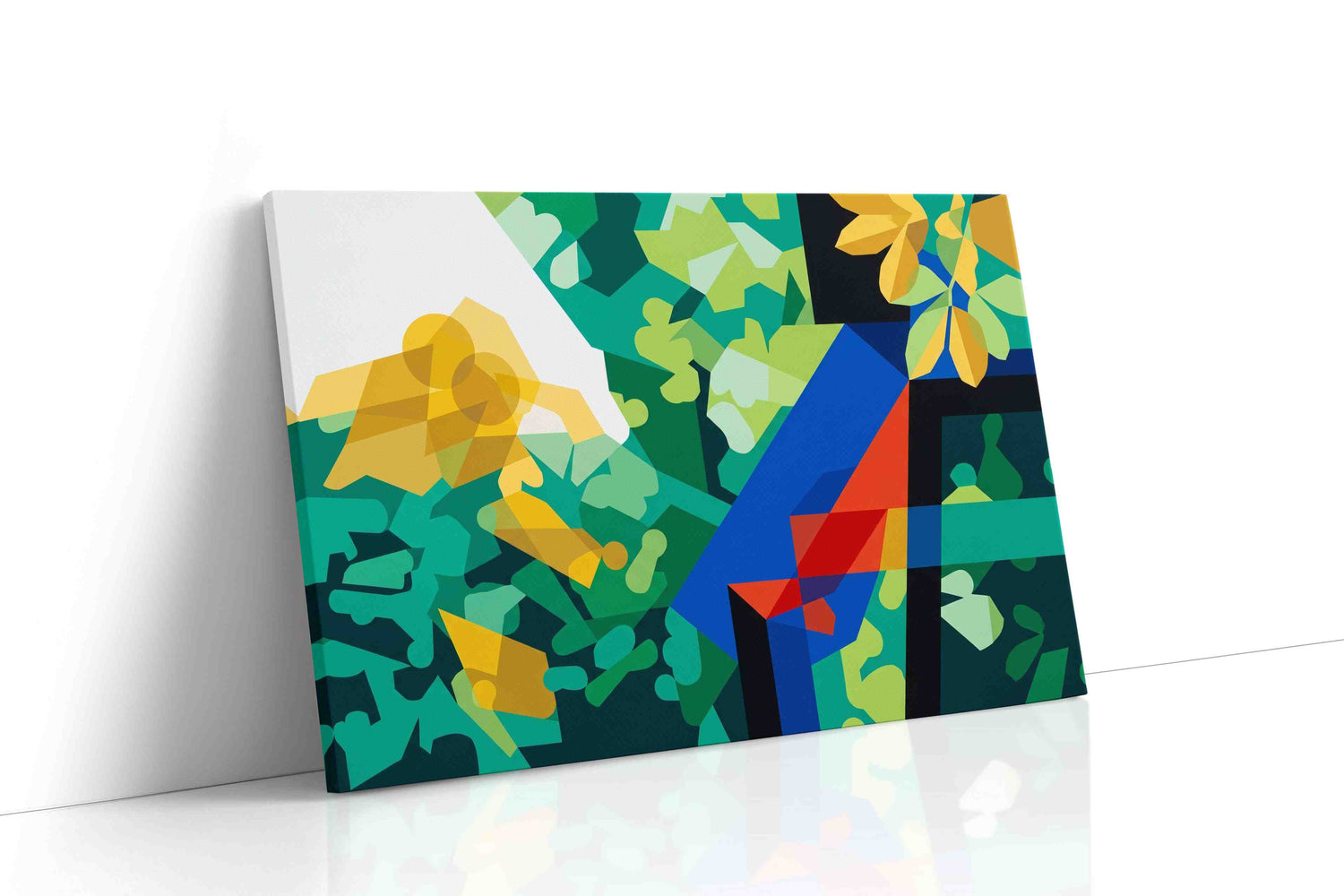 Ethereal Geometric Reverie abstract canvas print, gallery-wrapped, ready to hang