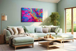 Ethereal Kaleidoscope Dance - Abstract Art, Modern Wall Art, Contemporary Canvas Art