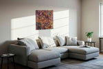 Ethereal Waves of Chaos abstract canvas print, displayed in a living room
