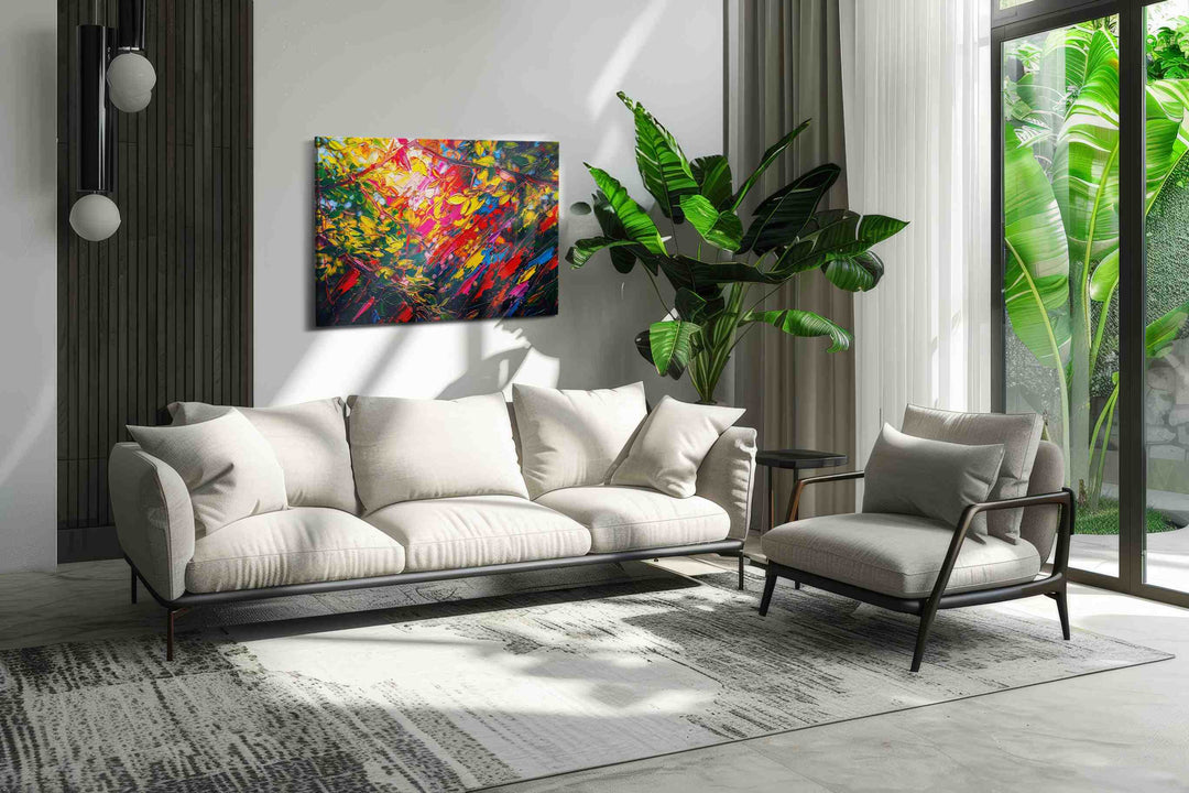 Luminescent Forest Rhapsody - Abstract Art, Modern Wall Art, Contemporary Canvas Art