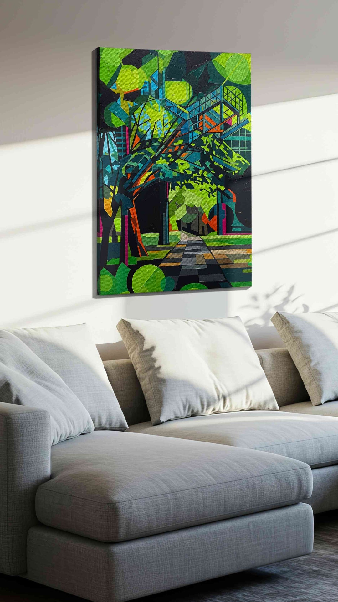 Prismatic Pathway to Serenity - Abstract Art, Modern Wall Art, Contemporary Canvas Art