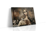 Ethereal Reverie in Sepia boho canvas print, gallery-wrapped, ready to hang