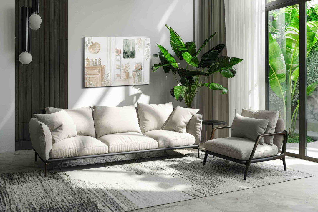 Tranquil Whispers of Green - Canvas Wall Art