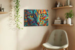 Prismatic Feline Dreams - Cat Wall Art, Cat Canvas Print, Cat Lover Gift