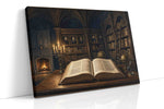 Echoes of Time's Library darkacademia canvas print, gallery-wrapped, ready to hang