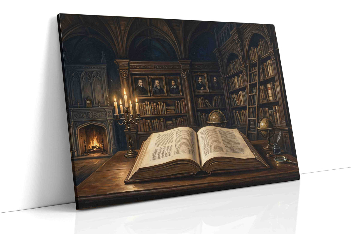 Echoes of Time's Library - Canvas Wall Art