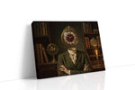 Timeless Reflections The Headless Scholar darkacademia canvas print gallery-wrapped landscape canvas studio shot
