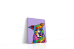 Chromatic Canine Symphony dogs canvas print gallery-wrapped portrait canvas studio shot
