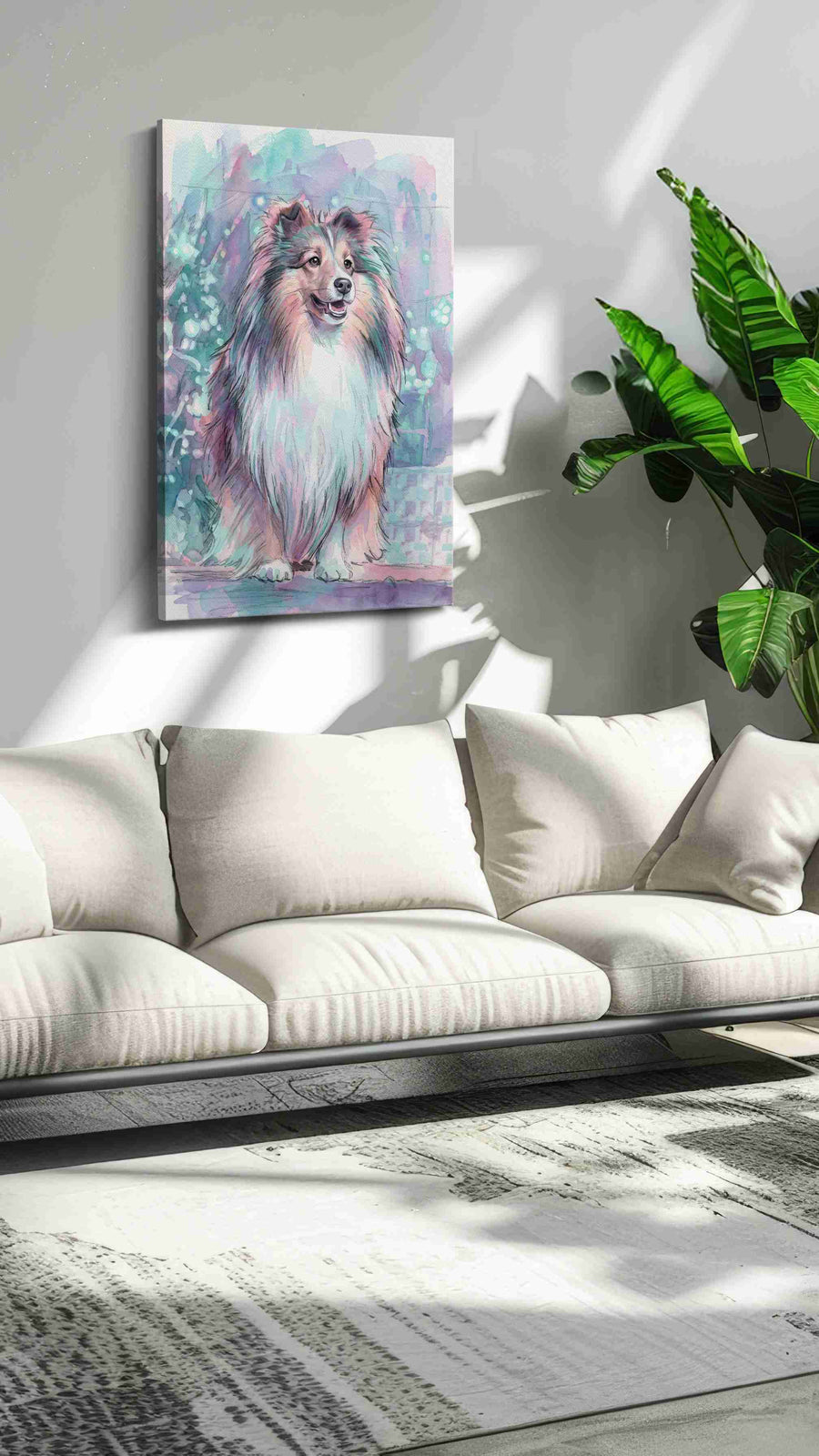 Mystical Canine Dreamscape - Dog Wall Art, Dog Canvas Print, Dog Lover Gift