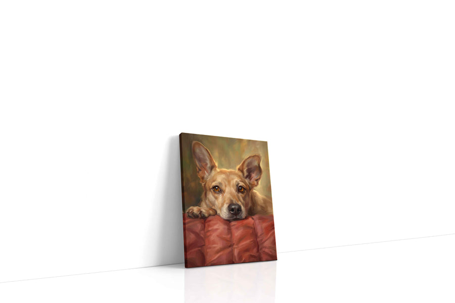 Whimsical Warmth dogs canvas print, gallery-wrapped, ready to hang