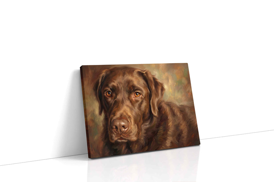 Whiskers of Chocolate Dreams dogs canvas print, gallery-wrapped, ready to hang
