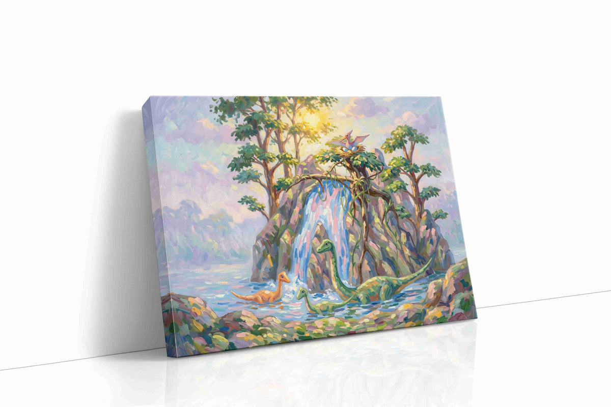 Echoes of a Primal Eden nature canvas print gallery-wrapped landscape canvas studio shot