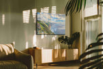 Elysian Shoreline Symphony nature canvas print, hanging on wall