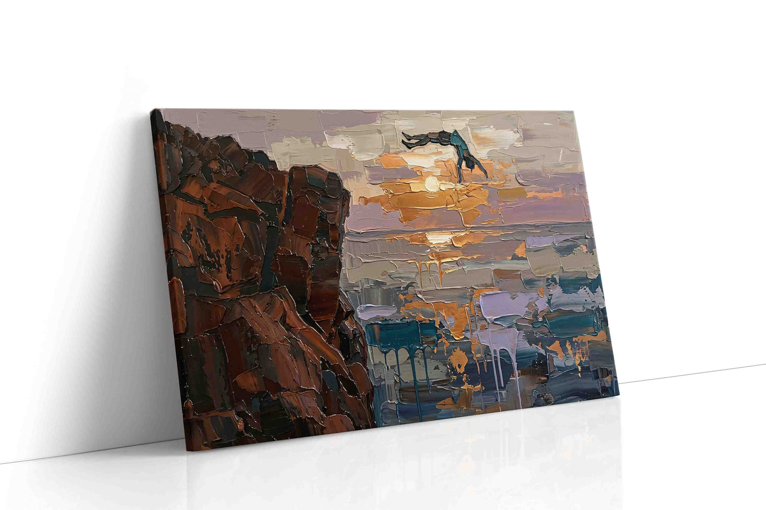 Ethereal Ascent at Dusk nature canvas print, gallery-wrapped, ready to hang