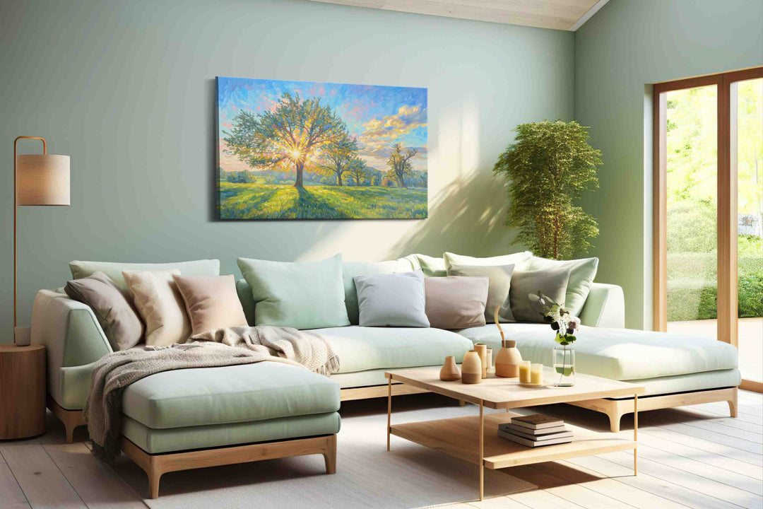 Luminescent Dawn Whisper - Nature Wall Art, Scenic Canvas Print, Natural Landscape Art