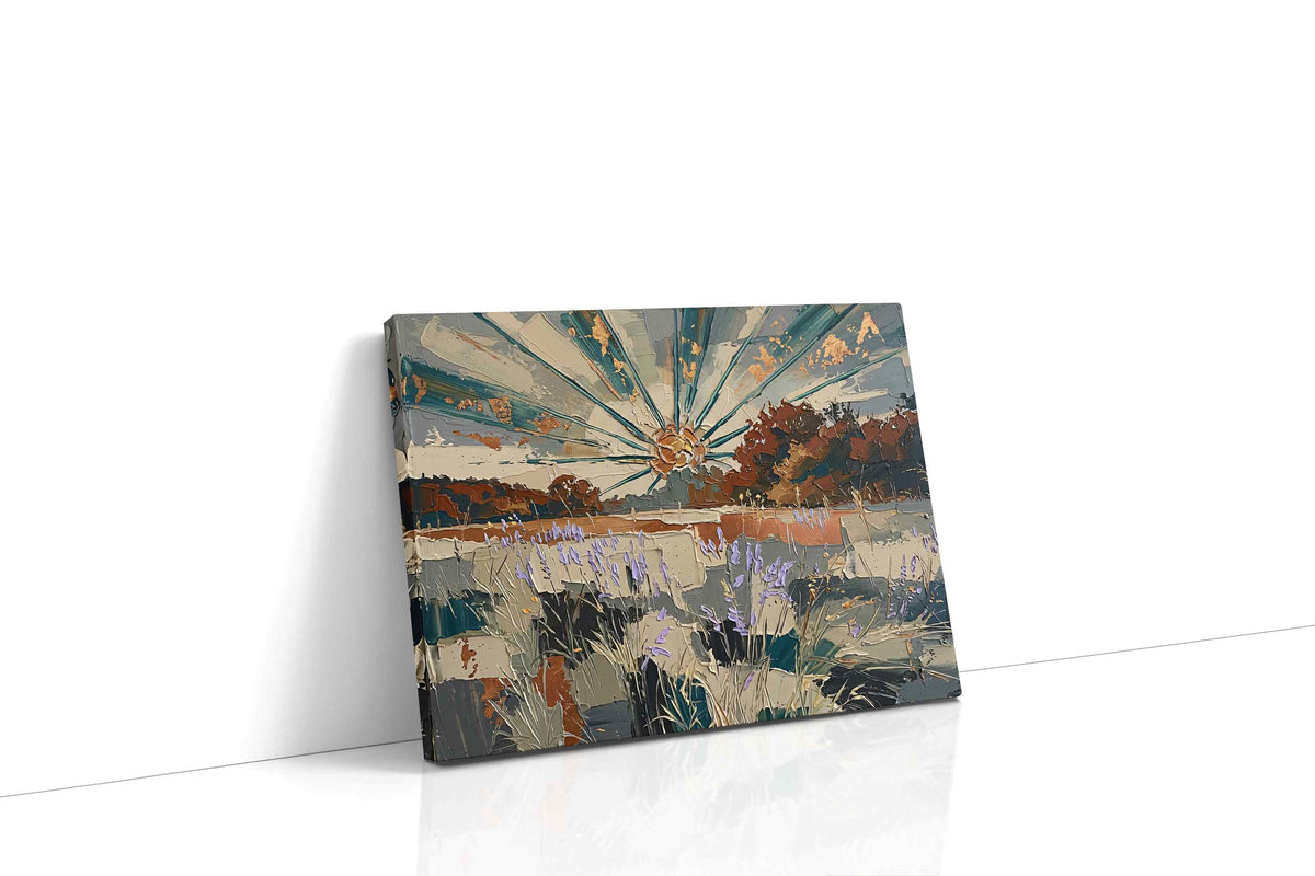 Radiant Whispers of Dawn nature canvas print gallery-wrapped landscape canvas studio shot