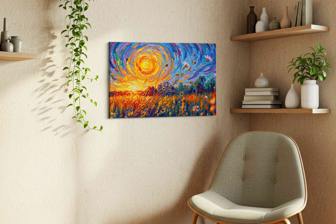 Whirlpool of Sunlit Dreams - Nature Wall Art, Scenic Canvas Print, Natural Landscape Art