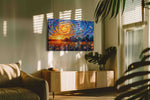 Whirlpool of Sunlit Dreams nature canvas print, hanging on wall