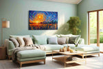 Whirlpool of Sunlit Dreams nature canvas print shown in a wall scene