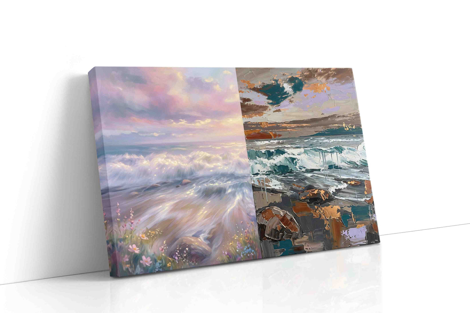 Whispers of Twilight Waves nature canvas print, gallery-wrapped, ready to hang