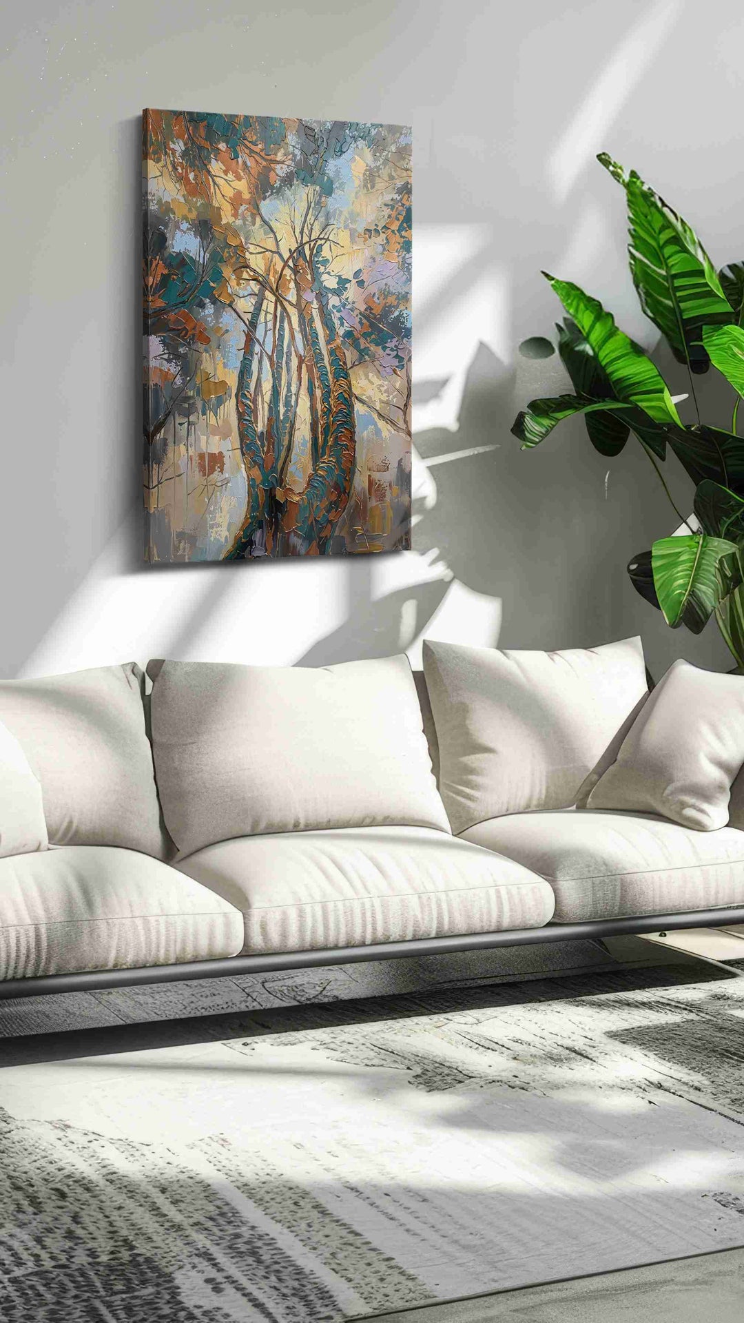 Whispers of the Enchanted Canopy - Nature Wall Art, Scenic Canvas Print, Natural Landscape Art
