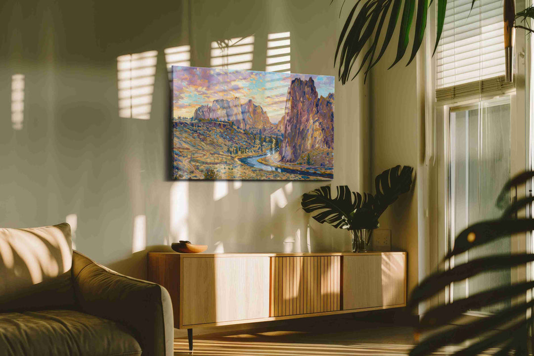 Whispers of the Painted Canyon - Nature Wall Art, Scenic Canvas Print, Natural Landscape Art