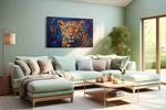 Ethereal Jungle Majesty animals canvas print, hanging on wall