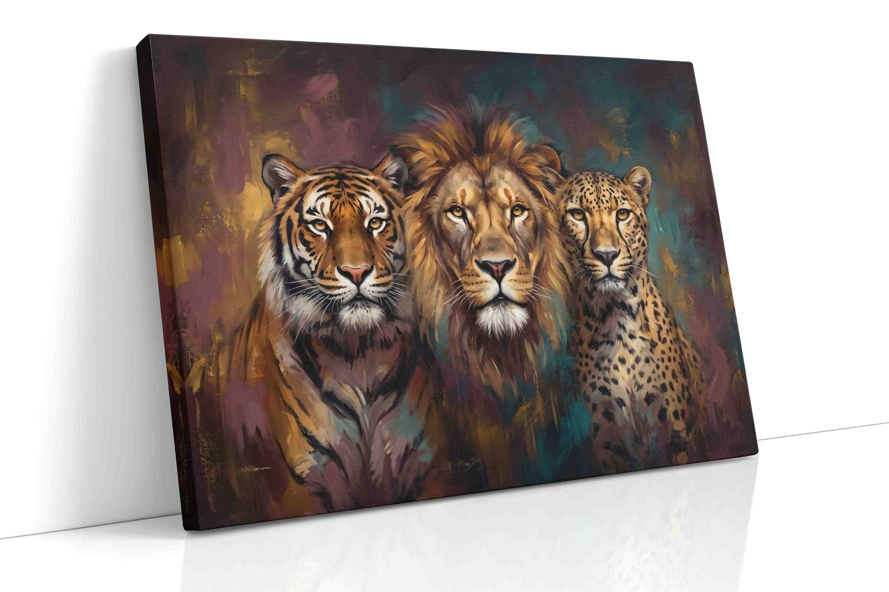 Regal Symphony of the Wild - Animal Wall Art, Wildlife Canvas Print, Animal Lover Decor