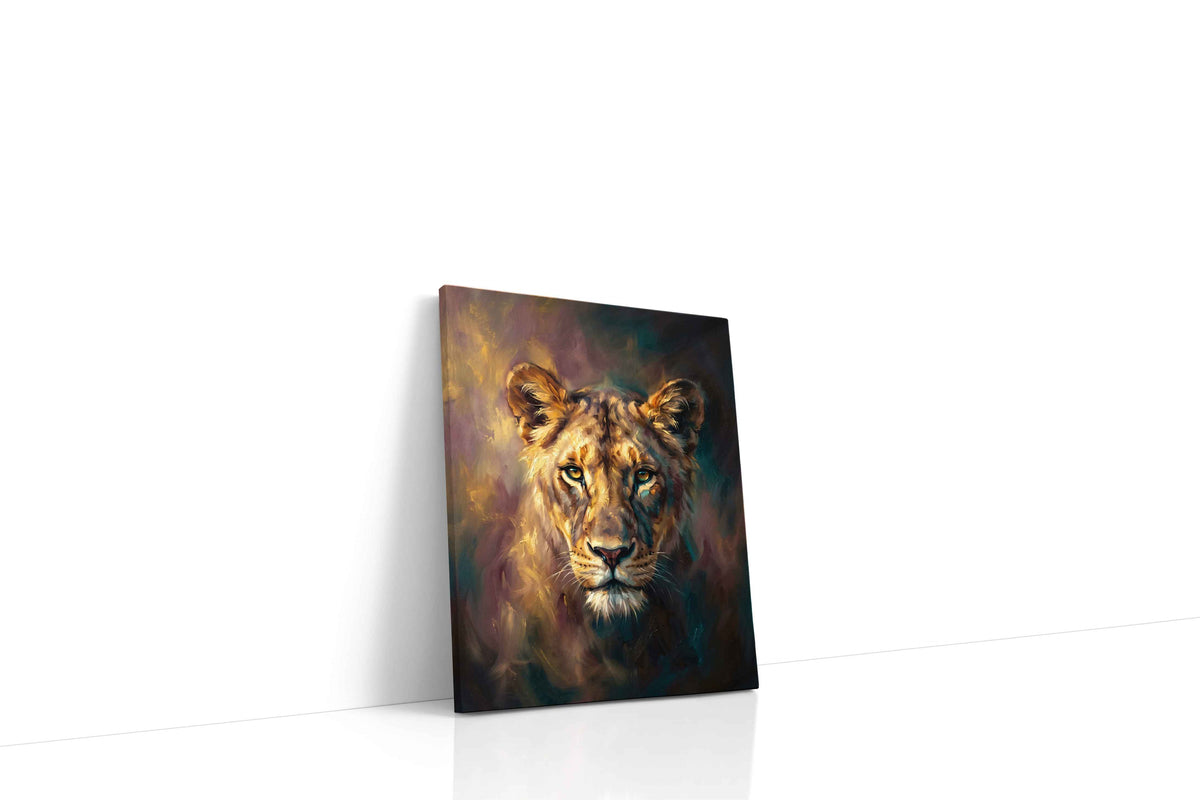 Silent Majesty in Twilight animals canvas print, gallery-wrapped, ready to hang