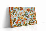 Azure Symphony of Blooms birds canvas print, gallery-wrapped, ready to hang