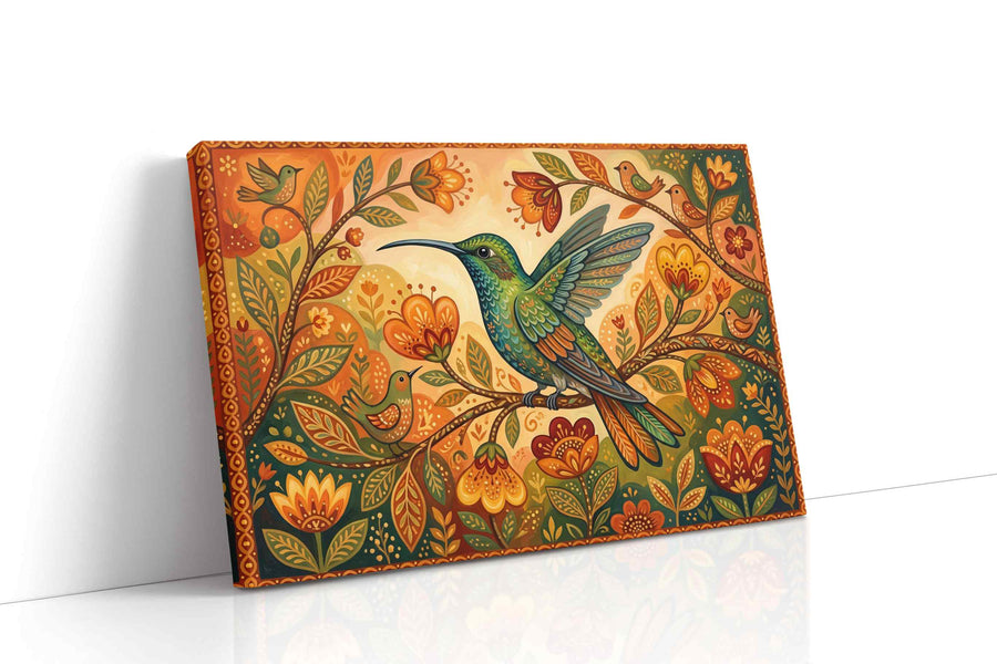 Ethereal Harmony in Bloom birds canvas print, gallery-wrapped, ready to hang