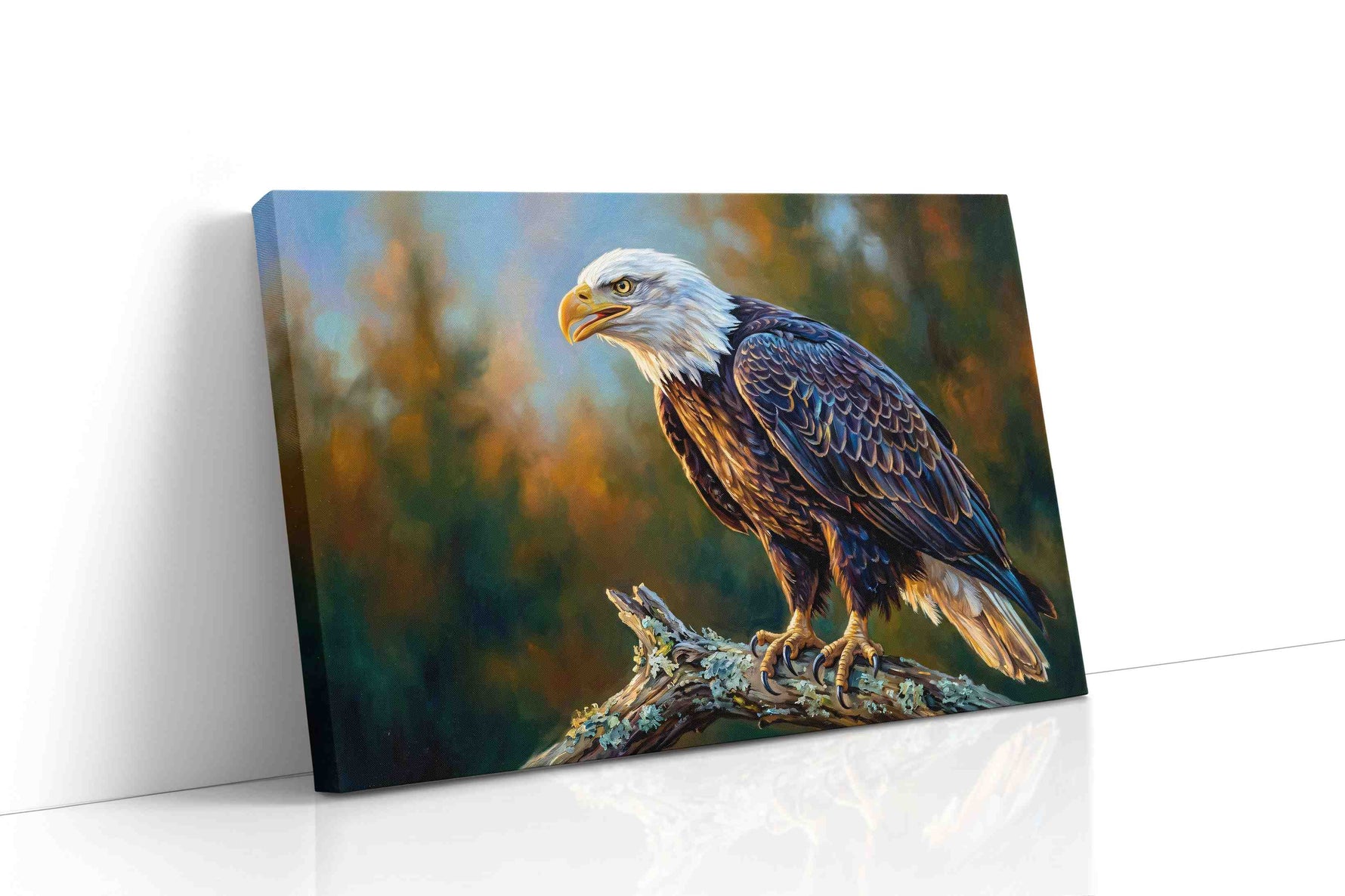 Majestic Vigil at Dusk birds canvas print gallery-wrapped landscape canvas studio shot
