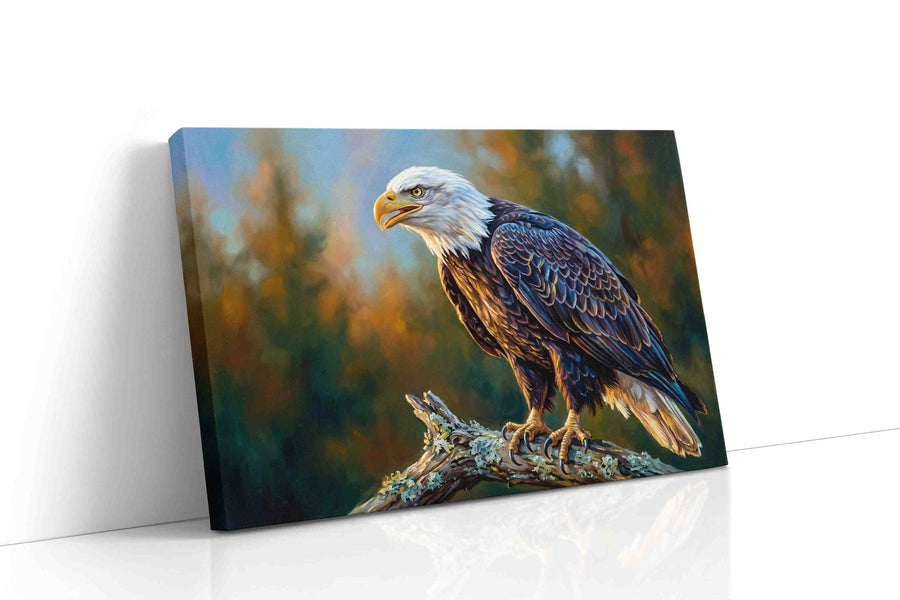 Majestic Vigil at Dusk birds canvas print gallery-wrapped landscape canvas studio shot