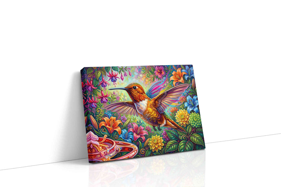 Whispers of Radiant Flight birds canvas print gallery-wrapped landscape canvas studio shot