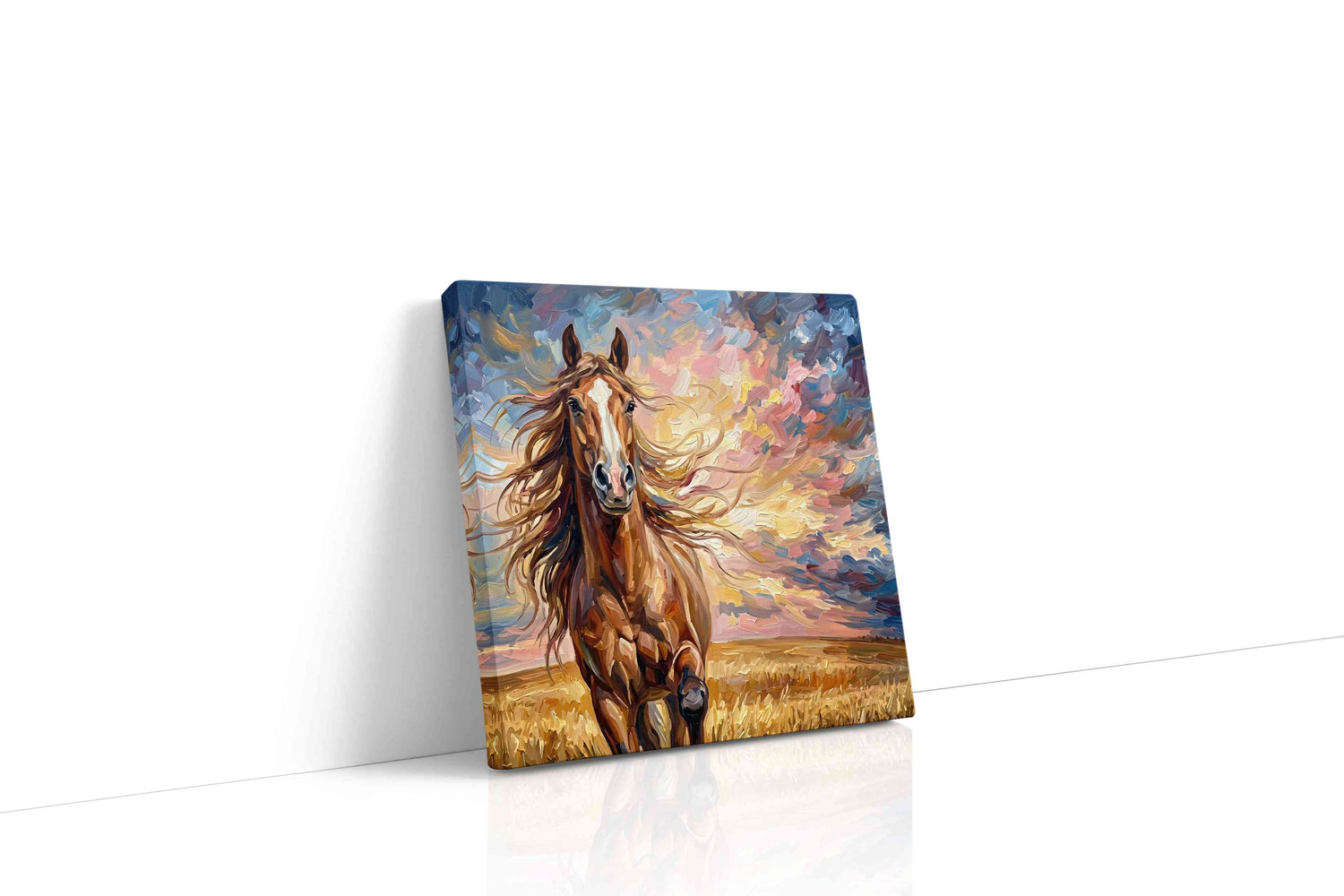 Gallop of the Painted Sky horses canvas print, gallery-wrapped, ready to hang