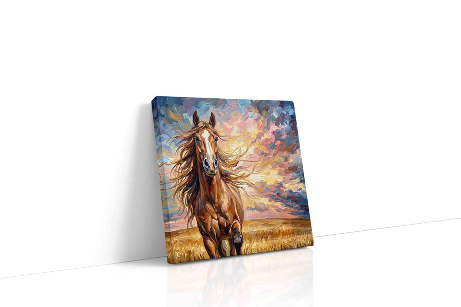 Gallop of the Painted Sky horses canvas print, gallery-wrapped, ready to hang
