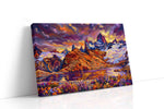 Eternal Dusk Over Alpine Dreams mountain canvas print gallery-wrapped landscape canvas studio shot