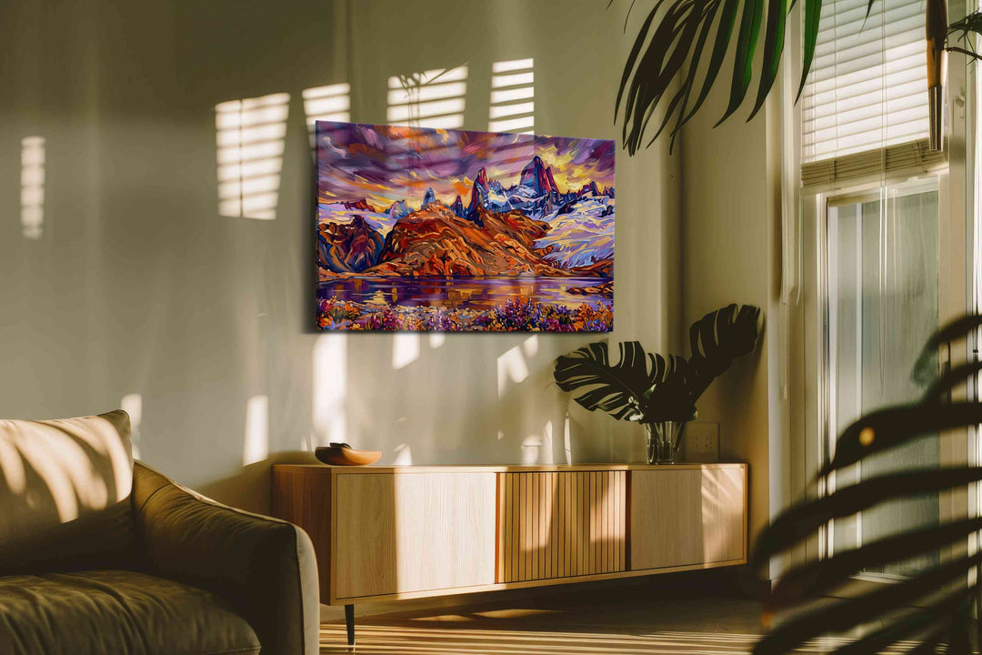 Eternal Dusk Over Alpine Dreams - Mountain Wall Art, Landscape Canvas Print, Nature Scenery Art