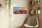 Radiance Over Majestic Peaks mountain canvas print, hanging on wall — view 3