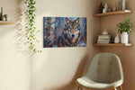 Ethereal Guardian of Winter wolf canvas print, hanging on wall — view 3