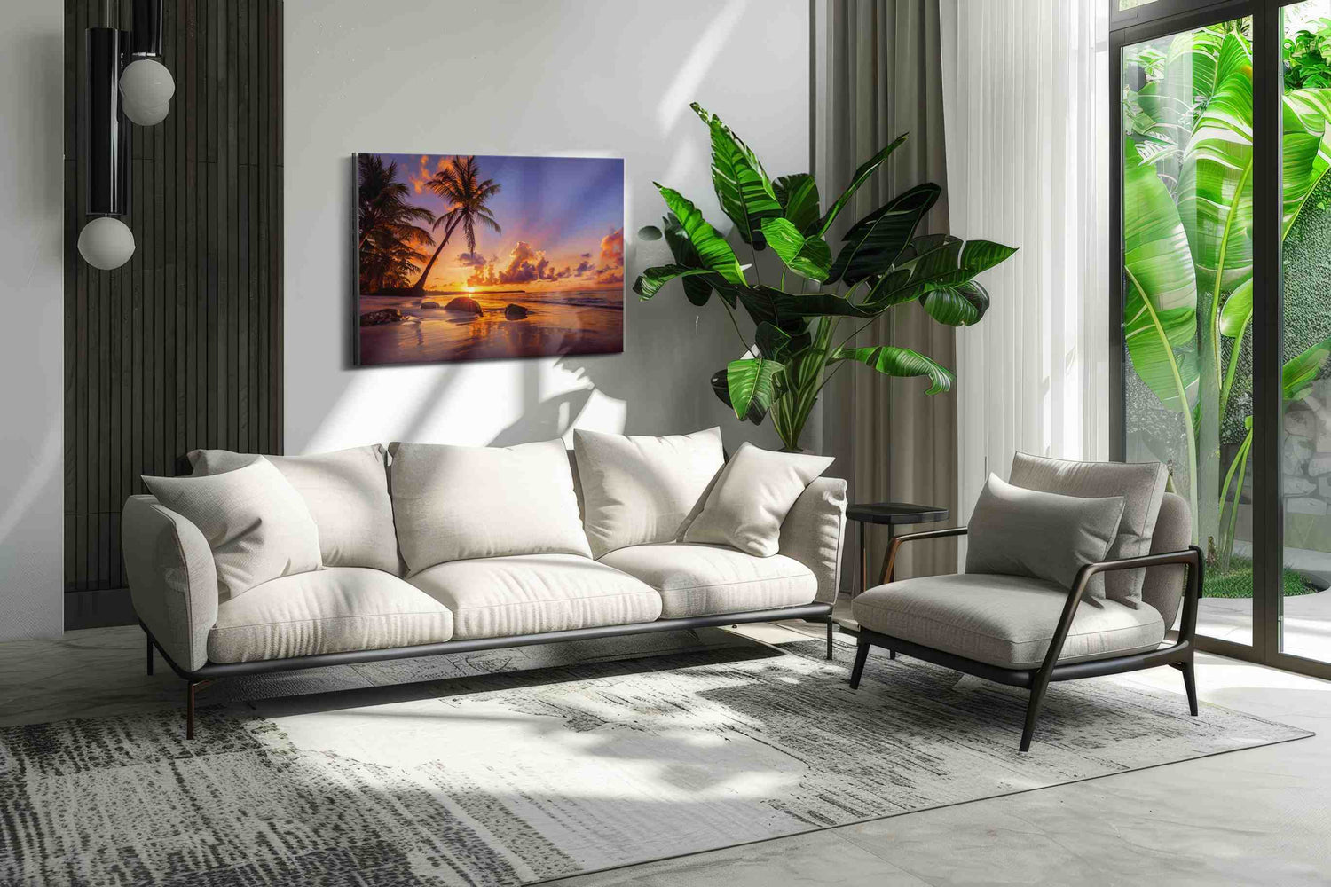 Ember Tide Reverie II - Beach Wall Art, Coastal Canvas Print, Tropical Decor