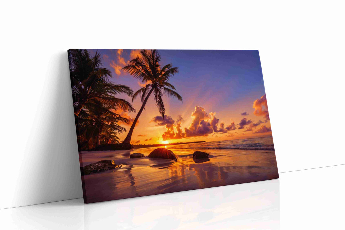 Ember Tide Reverie II beach canvas print gallery-wrapped landscape canvas studio shot