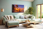 Ember Tide Reverie II beach canvas print, hanging on wall