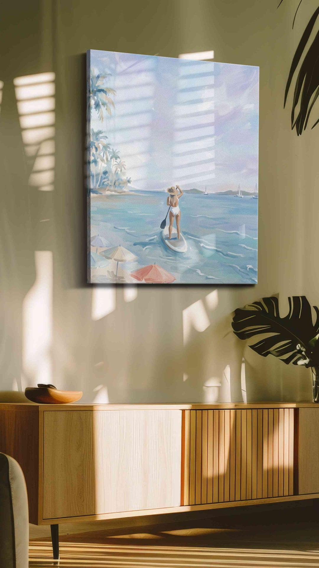 Pastel Tide Reverie - Beach Wall Art, Coastal Canvas Print, Tropical Decor