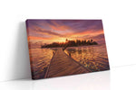 Sunlit Passage to Paradise beach canvas print gallery-wrapped landscape canvas studio shot