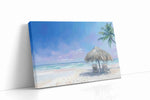 Whisper of the Tidal Palms beach canvas print gallery-wrapped landscape canvas studio shot