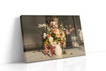 Sunlit Whispers of Petals floral canvas print, gallery-wrapped, ready to hang
